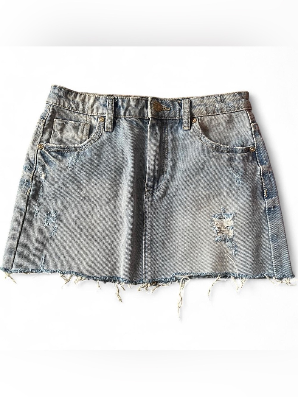Stradivarius Mini Jean Skirt